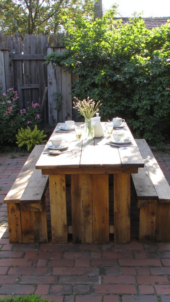 pallet dining set gatherings