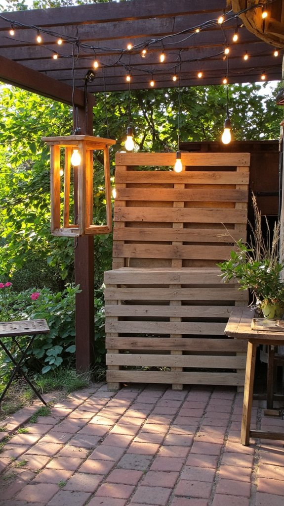 pallet lighting for ambiance