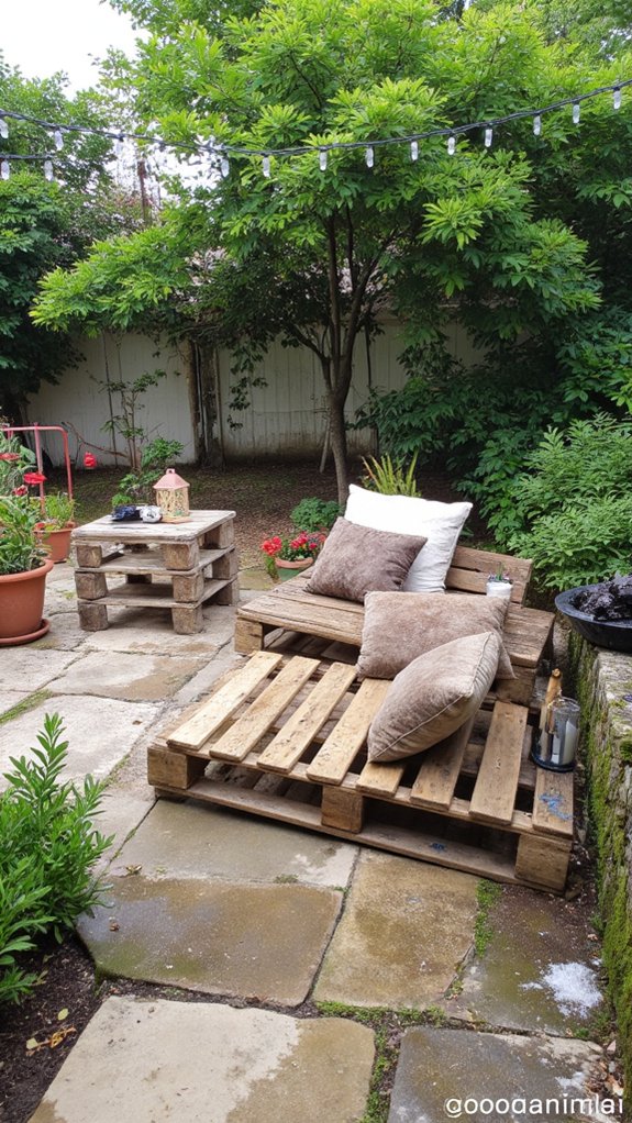 pallet lounge chair construction
