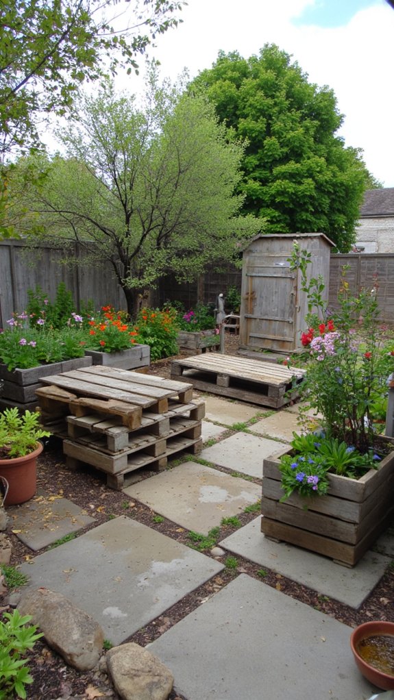 pallet planters enhance aesthetics