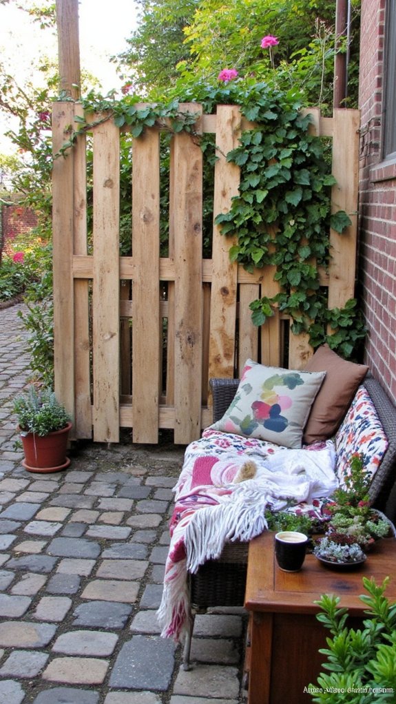 pallet privacy screen project