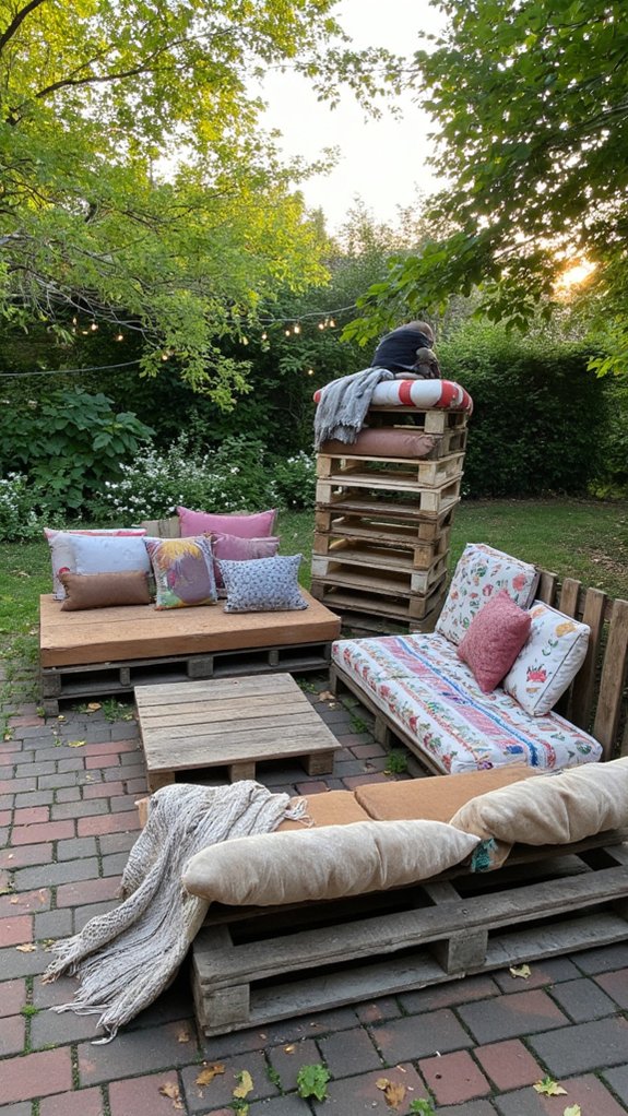 pallet seating cozy retreat
