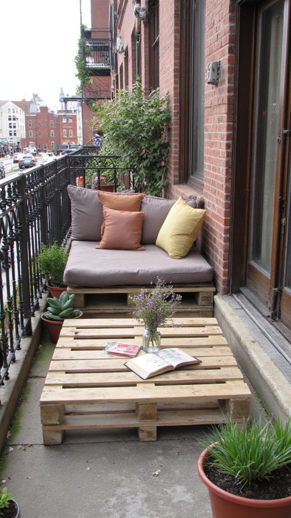 pallet seating for balconies