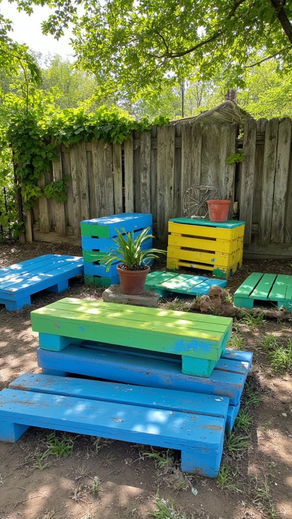 pallet seating for kids