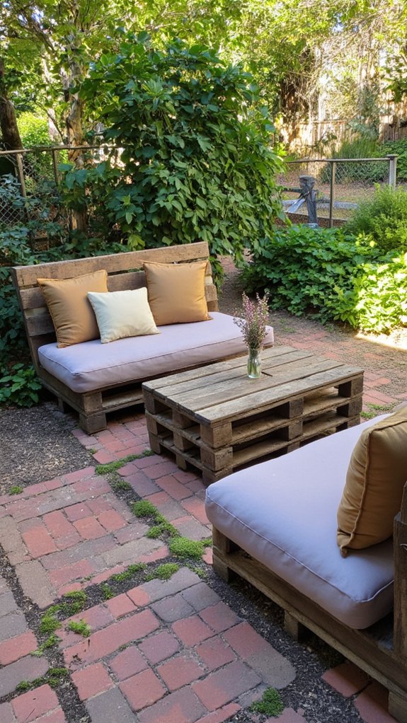 pallet seating for patio