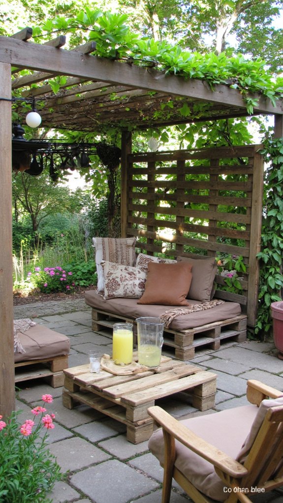 pallet shade structures oasis