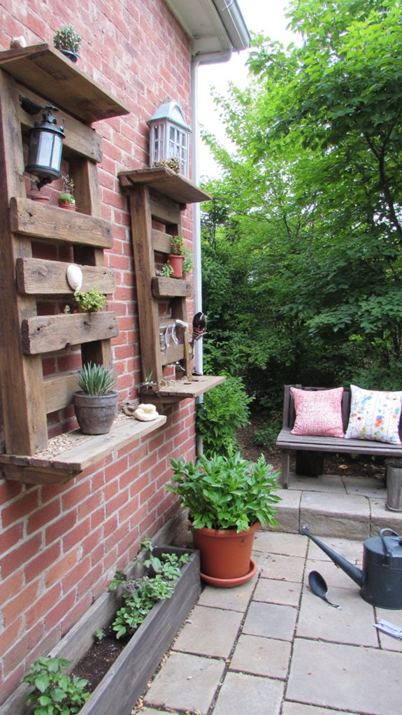 pallet shelves for decor