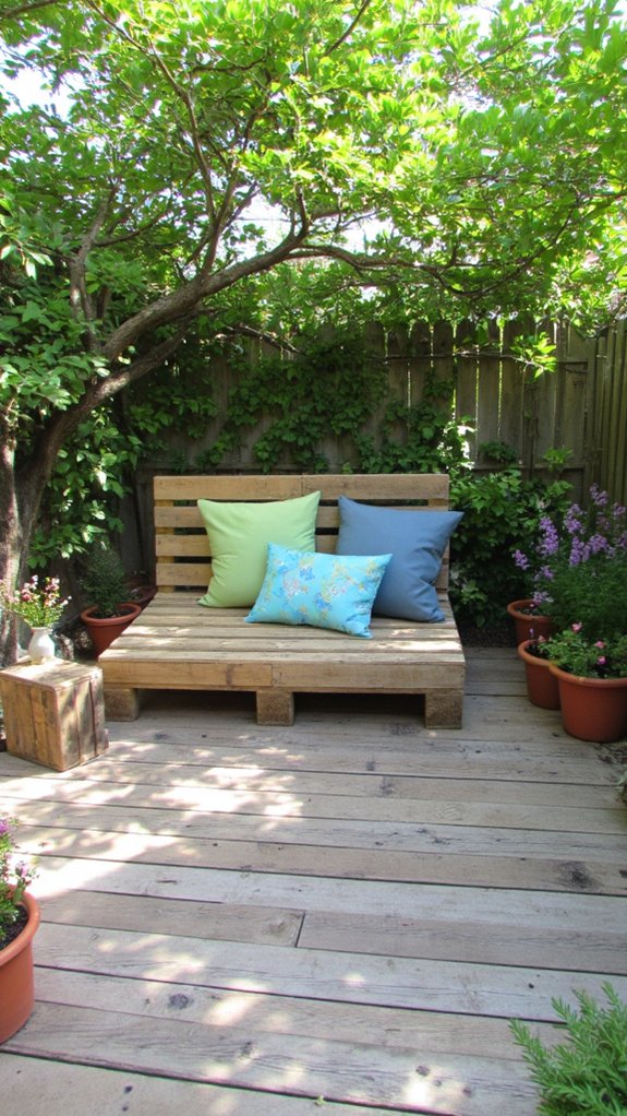 pallet sofa bench comfort
