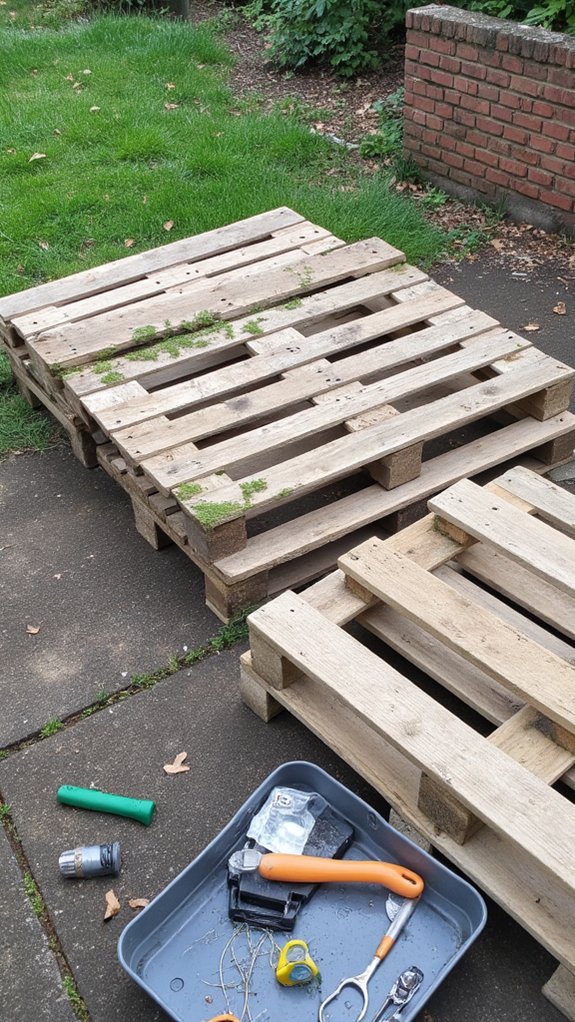 pallet sofa construction essentials