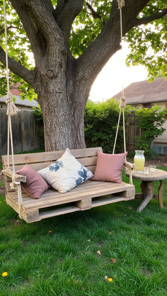pallet swing backyard project