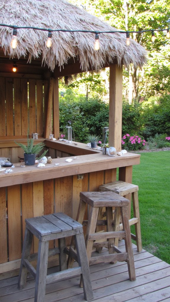 pallet tiki bar creation