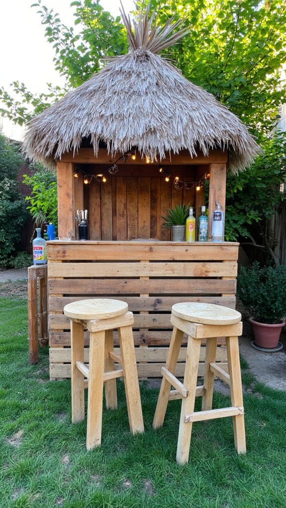 pallet tiki bar creation