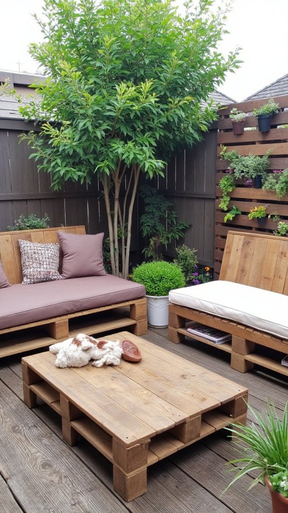 pallet wood outdoor storage solutions