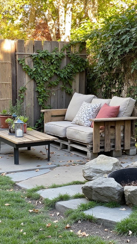 pallets combined with materials