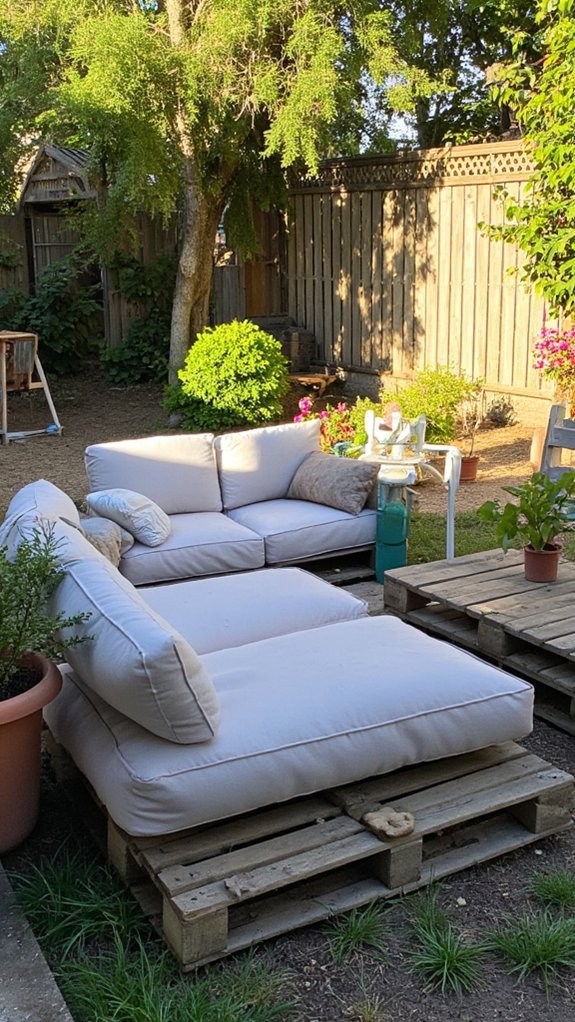 pallets create cozy spaces