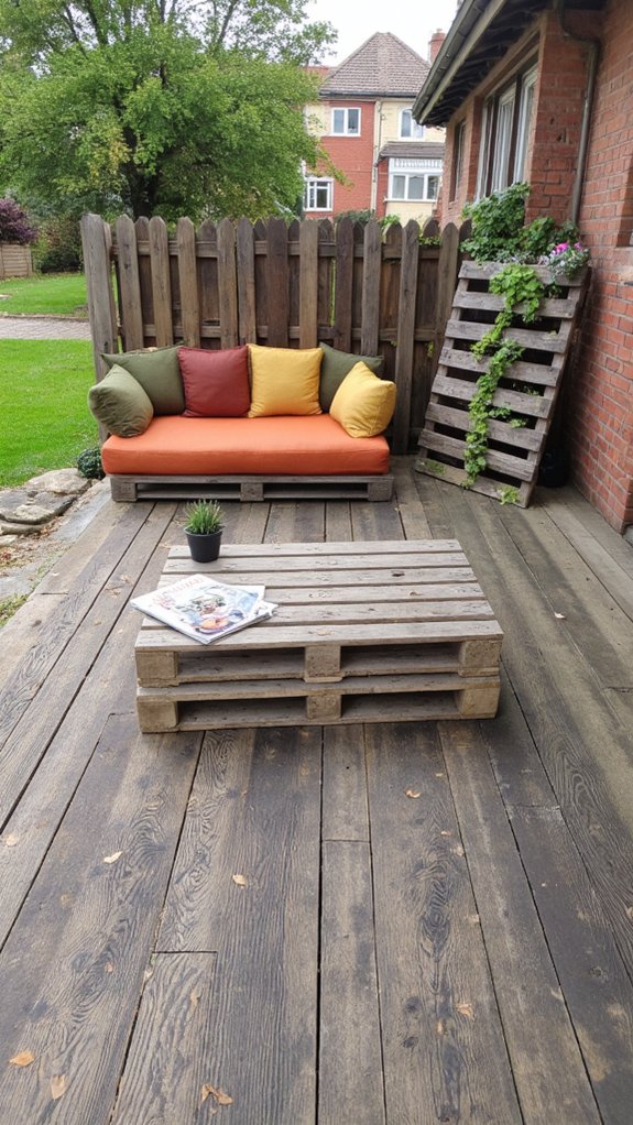 pallets enhance outdoor aesthetics