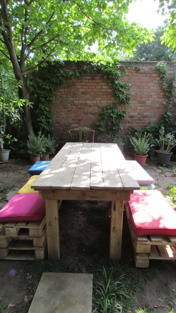 pallets for outdoor dining