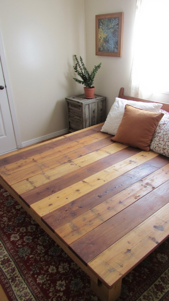 personalized pallet bed frame