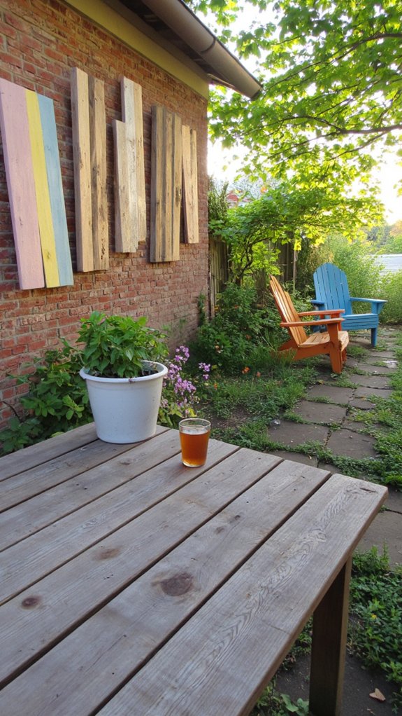 personalized rustic pallet art