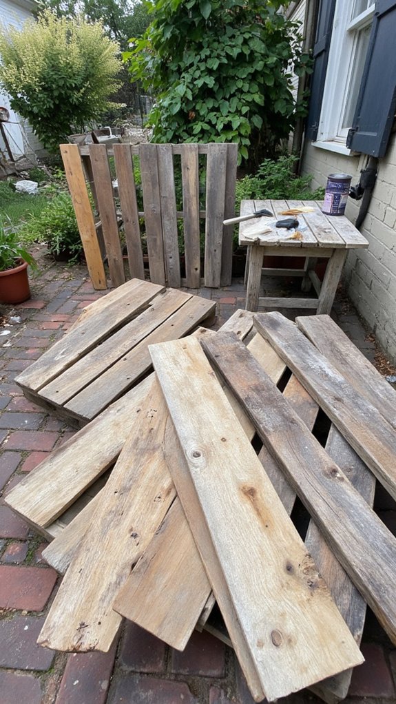 prepare pallets for seating