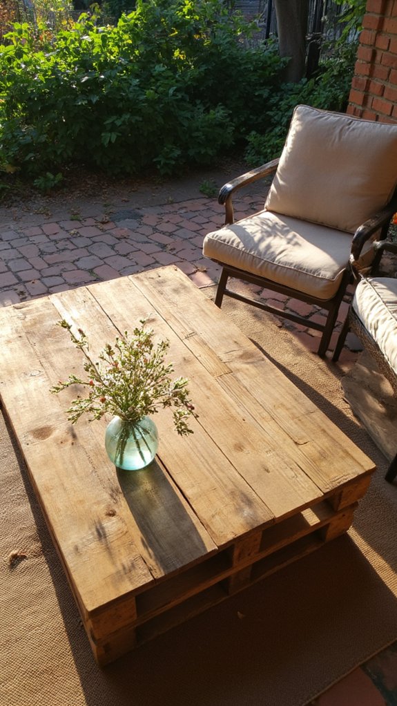 reclaimed pallet coffee table
