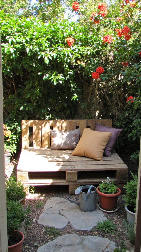 rustic dining bench project