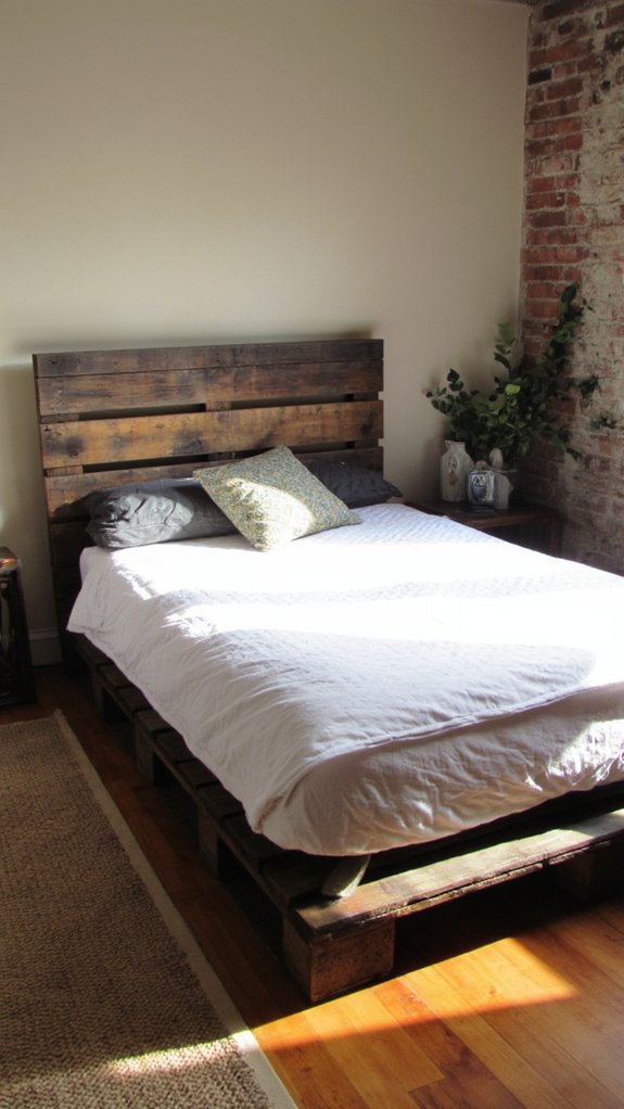 rustic pallet bed project