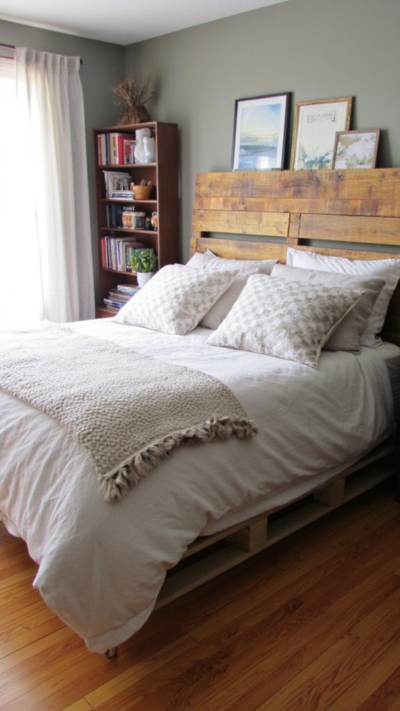 rustic wooden headboard customization