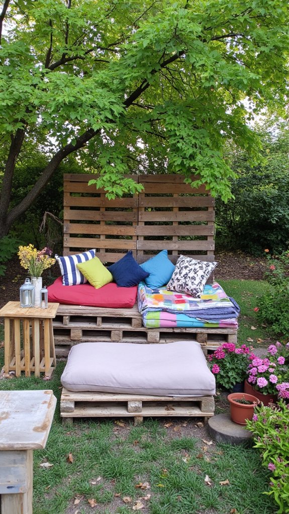 seasonal pallet seating ideas