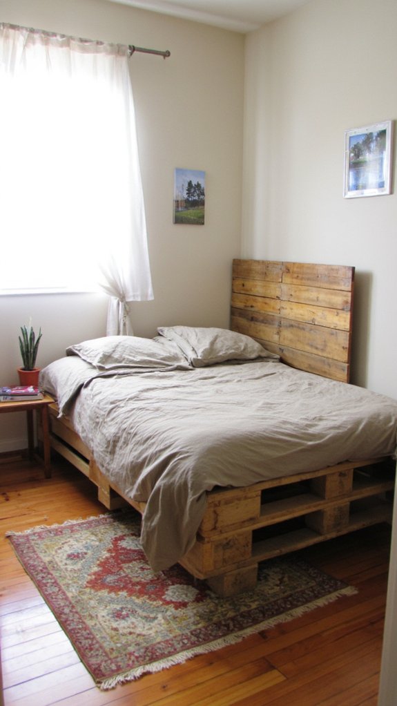 space saving pallet beds solution