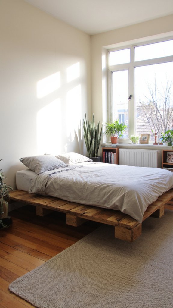 space saving stylish pallet bed