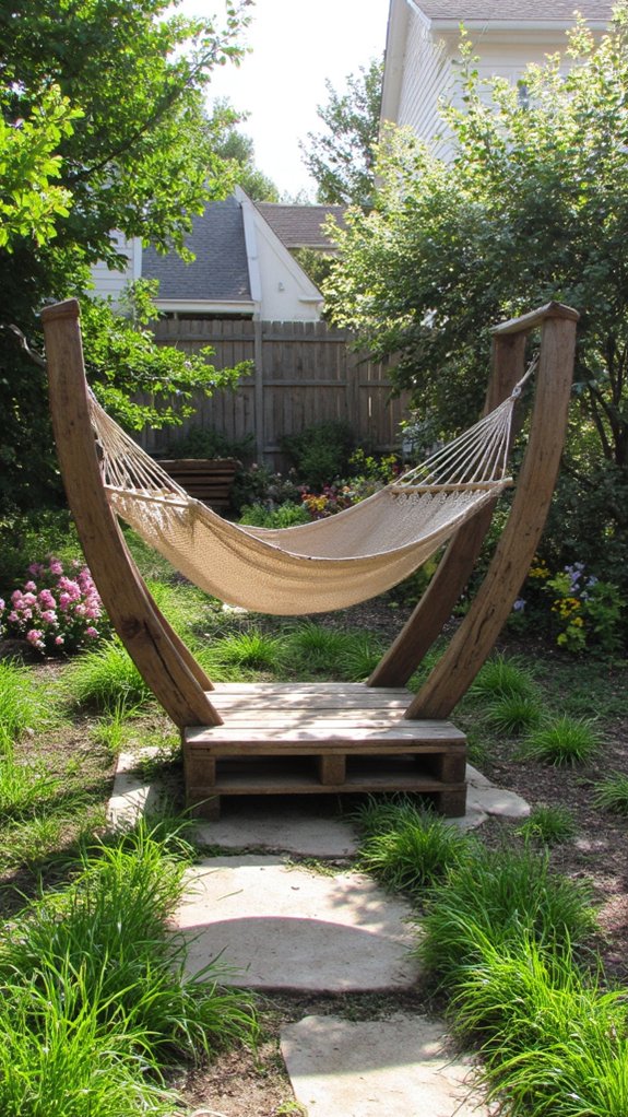 sturdy pallet hammock stand