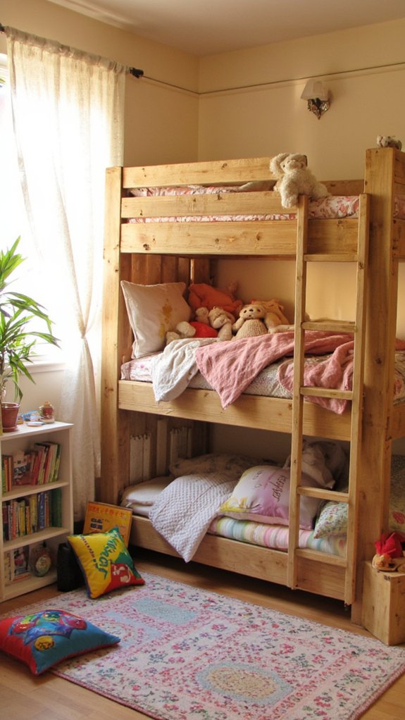 stylish multi level pallet beds