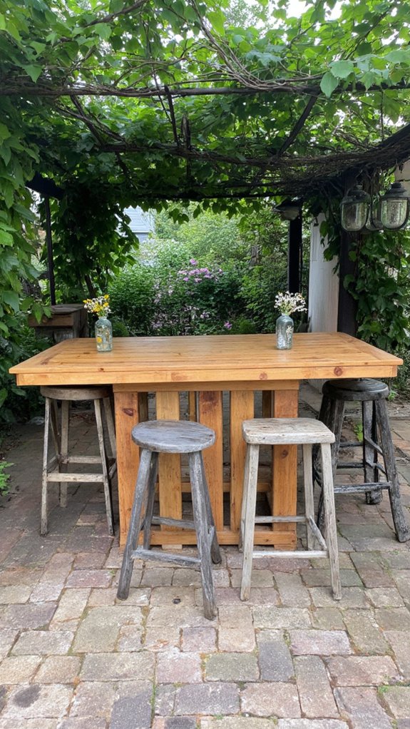 stylish pallet bar table