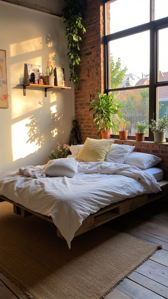 themed floating pallet beds