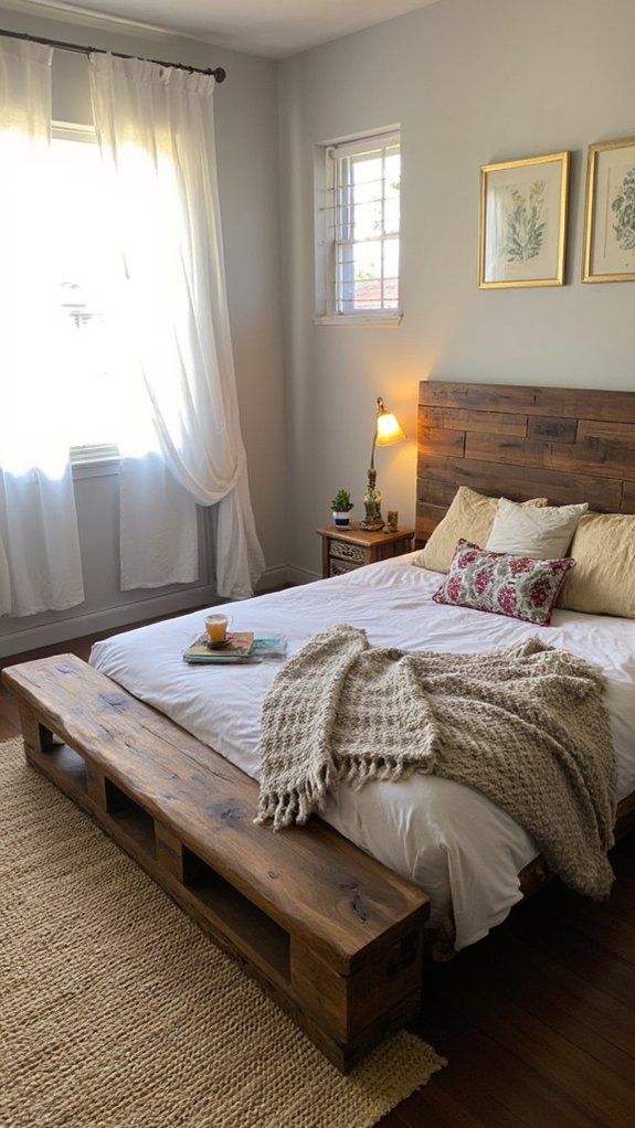 transformative pallet bed finishes