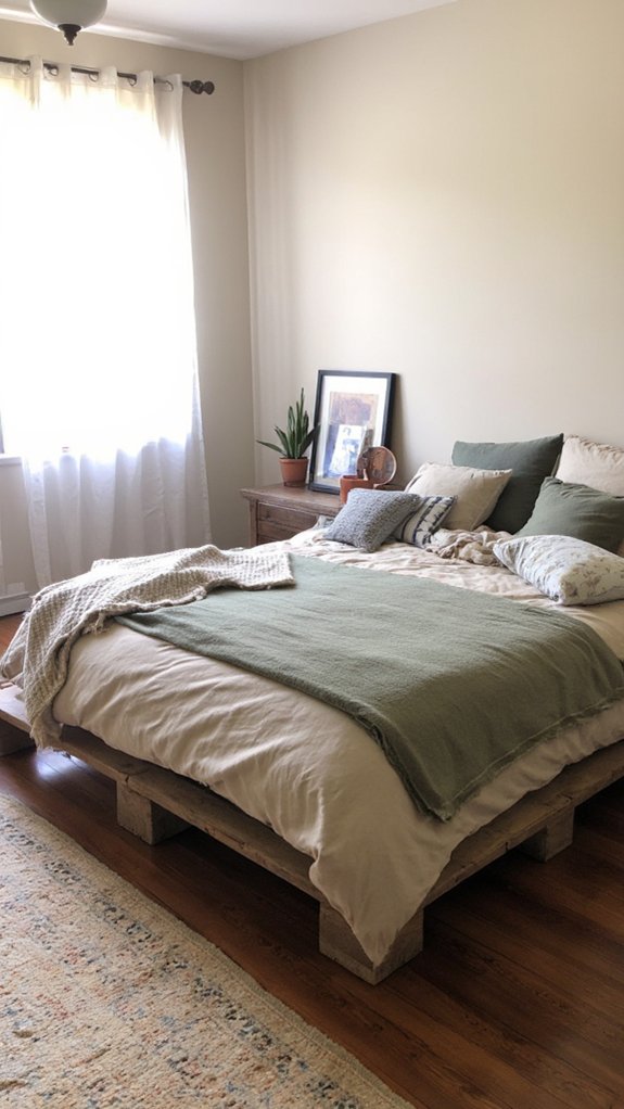 upcycled pallet bed statement