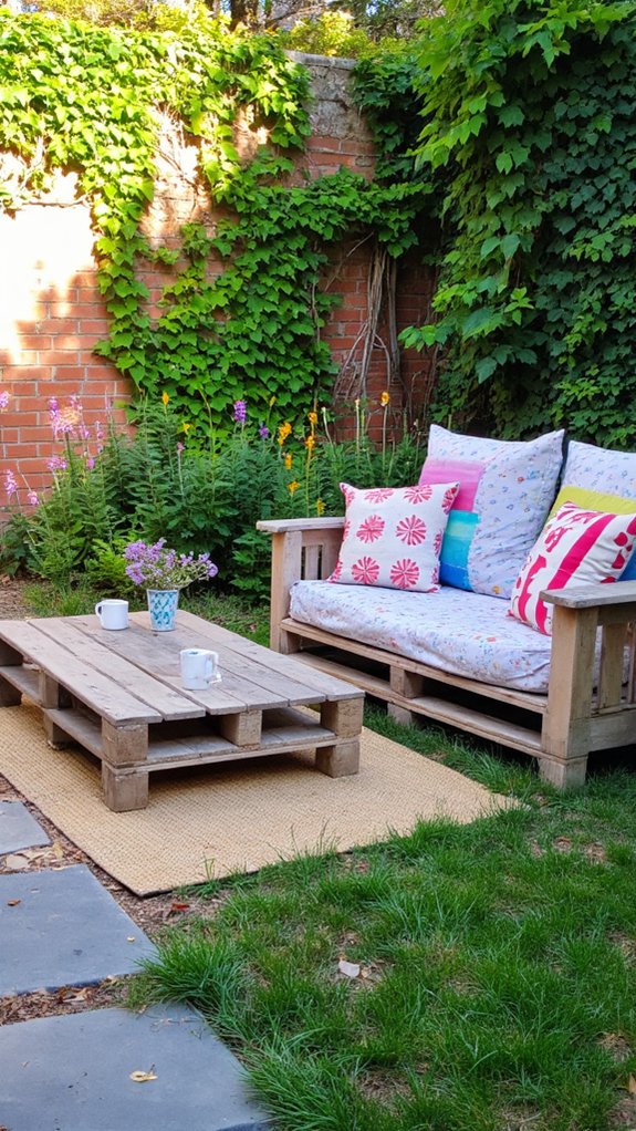 upcycled pallet outdoor decor