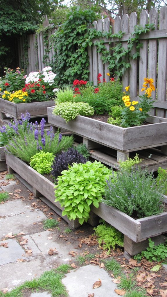 versatile rustic pallet planters