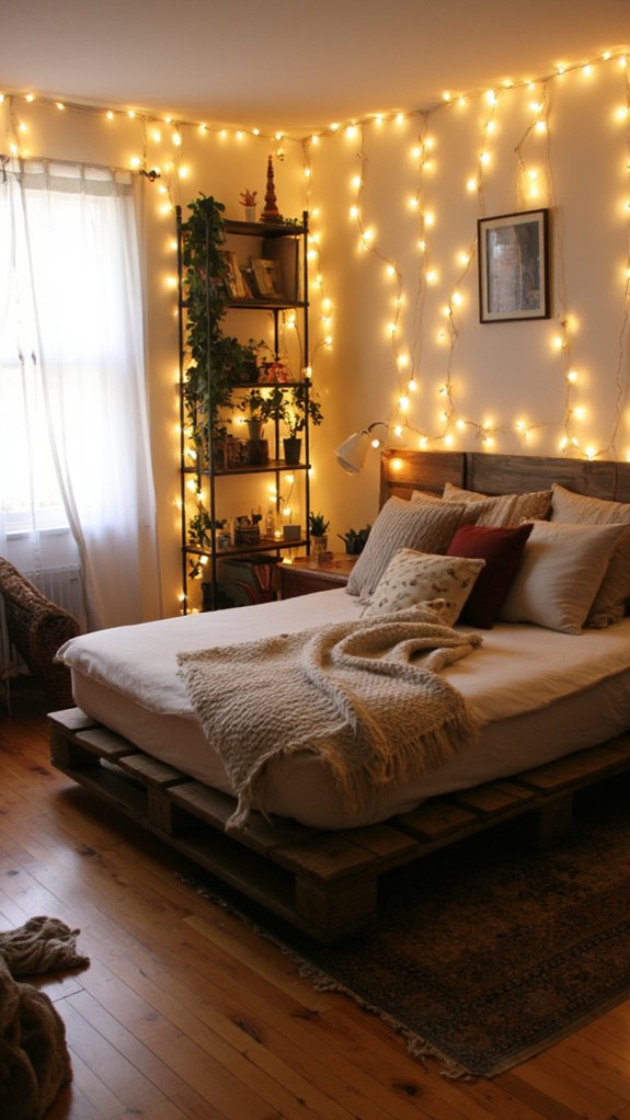 warm ambient bedroom lighting