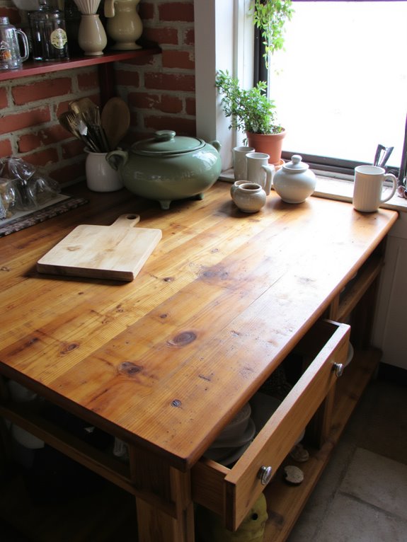 budget friendly pallet kitchen island