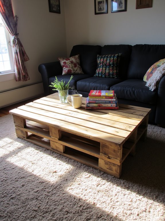 build a pallet coffee table