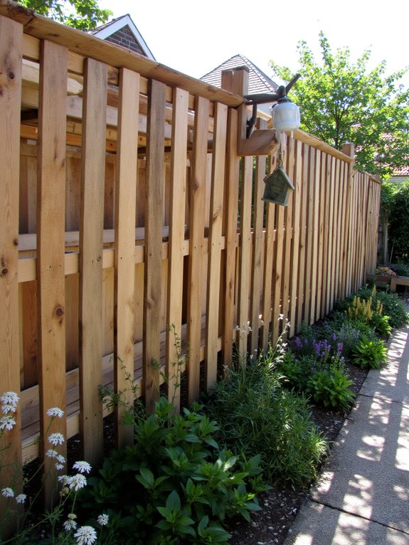 charming diy pallet fence