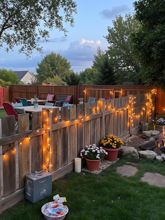 charming rustic pallet fencing