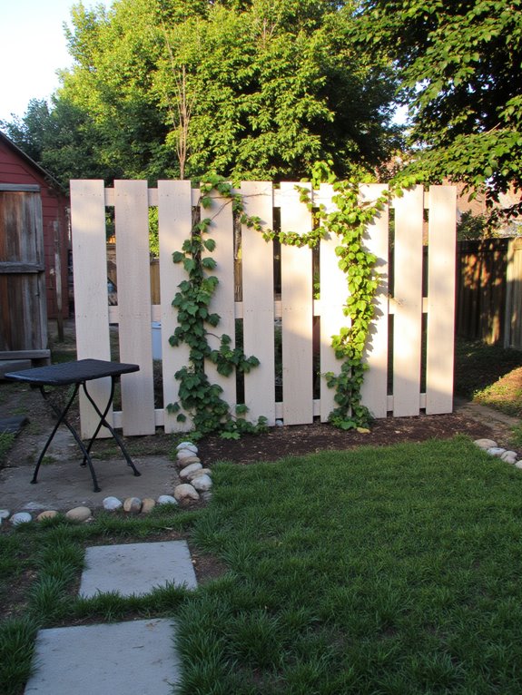 chic customizable pallet privacy