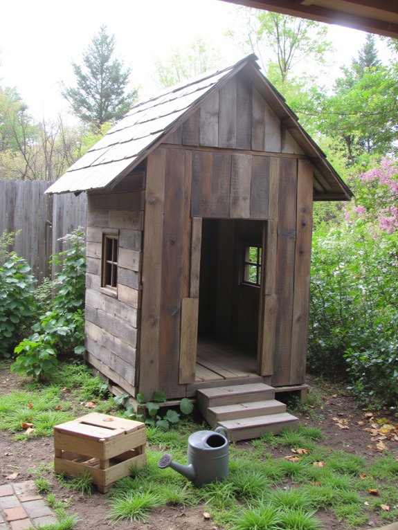 colorful pallet playhouse creation