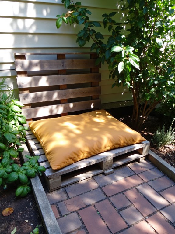 cozy diy pallet pet bed