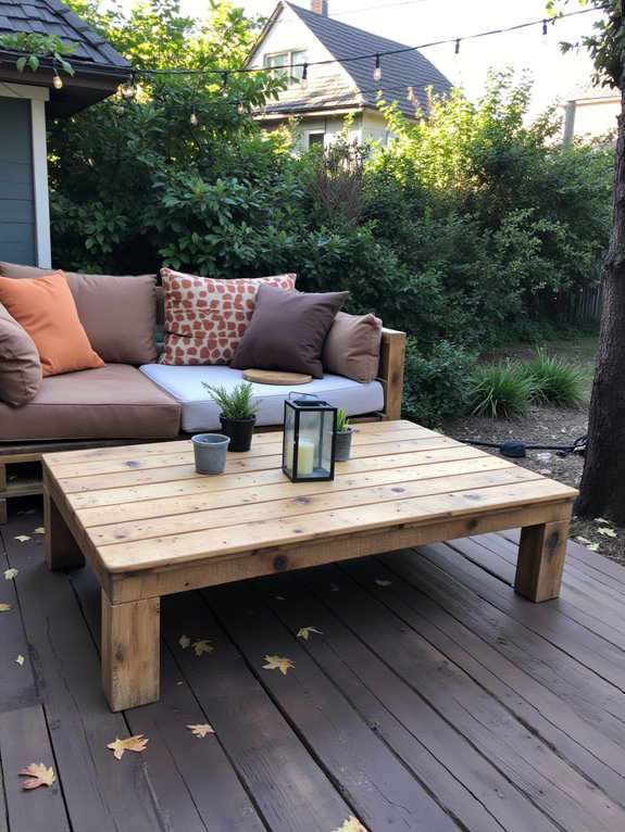 cozy outdoor pallet furniture