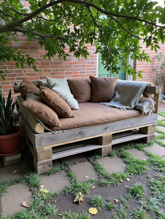 cozy pallet daybed creation