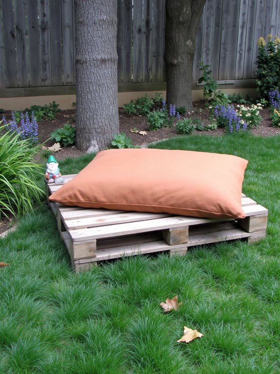cozy pallet dog bed